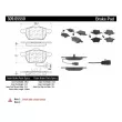 Jeu de 4 plaquettes de frein avant STOPTECH 309.05550 - Visuel 3