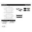 Jeu de 4 plaquettes de frein avant STOPTECH 309.08720 - Visuel 3