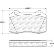 Jeu de 4 plaquettes de frein avant STOPTECH 309.05920 - Visuel 2