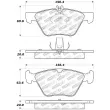 Jeu de 4 plaquettes de frein avant STOPTECH 309.07400 - Visuel 2