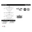 Jeu de 4 plaquettes de frein avant STOPTECH 309.07400 - Visuel 3