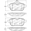 Jeu de 4 plaquettes de frein STOPTECH 309.14330 - Visuel 2