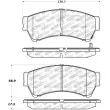 Jeu de 4 plaquettes de frein avant STOPTECH 309.11640 - Visuel 2