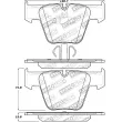 Jeu de 4 plaquettes de frein STOPTECH 309.12890 - Visuel 2
