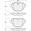 Jeu de 4 plaquettes de frein STOPTECH 309.14730 - Visuel 2