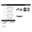 Jeu de 4 plaquettes de frein STOPTECH 309.14730 - Visuel 3
