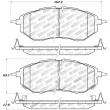 Jeu de 4 plaquettes de frein avant STOPTECH 309.10780 - Visuel 2
