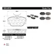 Jeu de 4 plaquettes de frein avant STOPTECH 309.04930 - Visuel 3