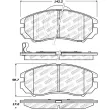 Jeu de 4 plaquettes de frein avant STOPTECH 309.11040 - Visuel 2