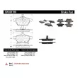 Jeu de 4 plaquettes de frein avant STOPTECH 309.08190 - Visuel 3