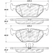 Jeu de 4 plaquettes de frein STOPTECH 309.03960 - Visuel 2