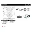 Jeu de 4 plaquettes de frein STOPTECH 309.03960 - Visuel 3