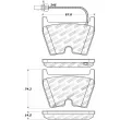 Jeu de 4 plaquettes de frein avant STOPTECH 309.10290 - Visuel 2