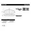 Jeu de 4 plaquettes de frein avant STOPTECH 309.12100 - Visuel 3