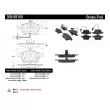 Jeu de 4 plaquettes de frein avant STOPTECH 309.09150 - Visuel 3