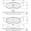 Jeu de 4 plaquettes de frein STOPTECH 309.05120 - Visuel 2