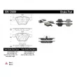 Jeu de 4 plaquettes de frein avant STOPTECH 309.12600 - Visuel 3