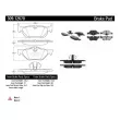 Jeu de 4 plaquettes de frein arrière STOPTECH 309.12670 - Visuel 3
