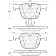 Jeu de 4 plaquettes de frein STOPTECH 309.16100 - Visuel 2