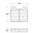 Jeu de 4 plaquettes de frein avant STOPTECH 308.00450 - Visuel 2