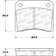 Jeu de 4 plaquettes de frein avant STOPTECH 308.00090 - Visuel 2