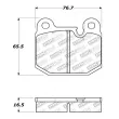 Jeu de 4 plaquettes de frein avant STOPTECH 308.01740 - Visuel 2