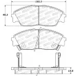 Jeu de 4 plaquettes de frein avant STOPTECH 308.03730 - Visuel 2