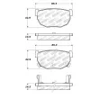 Jeu de 4 plaquettes de frein STOPTECH 308.02720 - Visuel 2