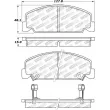 Jeu de 4 plaquettes de frein avant STOPTECH 308.02730 - Visuel 2