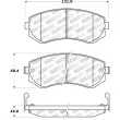 Jeu de 4 plaquettes de frein avant STOPTECH 308.04220 - Visuel 2