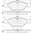 Jeu de 4 plaquettes de frein avant STOPTECH 308.04030 - Visuel 2