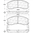 Jeu de 4 plaquettes de frein avant STOPTECH 308.03990 - Visuel 2
