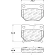 Jeu de 4 plaquettes de frein STOPTECH 308.04611 - Visuel 2