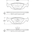 Jeu de 4 plaquettes de frein STOPTECH 308.03220 - Visuel 2