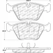Jeu de 4 plaquettes de frein avant STOPTECH 308.03940 - Visuel 2