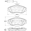 Jeu de 4 plaquettes de frein avant STOPTECH 308.04190 - Visuel 2