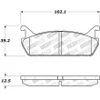 Jeu de 4 plaquettes de frein STOPTECH 308.04580 - Visuel 2