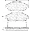 Jeu de 4 plaquettes de frein avant STOPTECH 308.04960 - Visuel 2