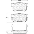 Jeu de 4 plaquettes de frein STOPTECH 308.05360 - Visuel 2