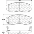 Jeu de 4 plaquettes de frein avant STOPTECH 308.04840 - Visuel 2