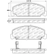 Jeu de 4 plaquettes de frein avant STOPTECH 309.02730 - Visuel 2