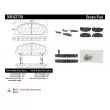 Jeu de 4 plaquettes de frein avant STOPTECH 309.02730 - Visuel 3