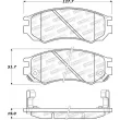 Jeu de 4 plaquettes de frein avant STOPTECH 308.05490 - Visuel 2