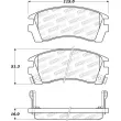 Jeu de 4 plaquettes de frein avant STOPTECH 308.05090 - Visuel 2