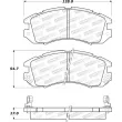 Jeu de 4 plaquettes de frein avant STOPTECH 308.04700 - Visuel 2