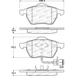 Jeu de 4 plaquettes de frein avant STOPTECH 308.05550 - Visuel 2