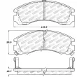 Jeu de 4 plaquettes de frein avant STOPTECH 308.05300 - Visuel 2
