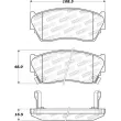 Jeu de 4 plaquettes de frein avant STOPTECH 308.05100 - Visuel 2