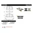 Jeu de 4 plaquettes de frein STOPTECH 309.03090 - Visuel 3