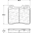 Jeu de 4 plaquettes de frein avant STOPTECH 308.05770 - Visuel 2